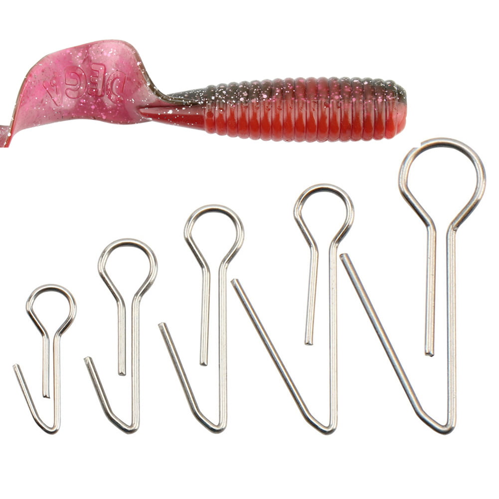 Stainless Steel Fishing Hook Pin Mini For Fishing Lure Accessories Soft Bait 