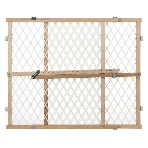 Barrière à clôture Installation à Pression Cadre Solide en Bois Mailles en forme de losange de North States, pour les enfants et les animaux domestiques 23 H x 26,5-42 l (po)