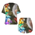 thumbnail image 5 of Lsque Pikmin Women's Short-Sleeved Pajama Set - 2 Piece Soft and Lightweight Sleepwear Set-Large, 5 of 9