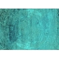thumbnail image 1 of Ahgly Company Machine Washable Indoor Rectangle Oriental Turquoise Blue Industrial Area Rugs, 6' x 9', 1 of 4