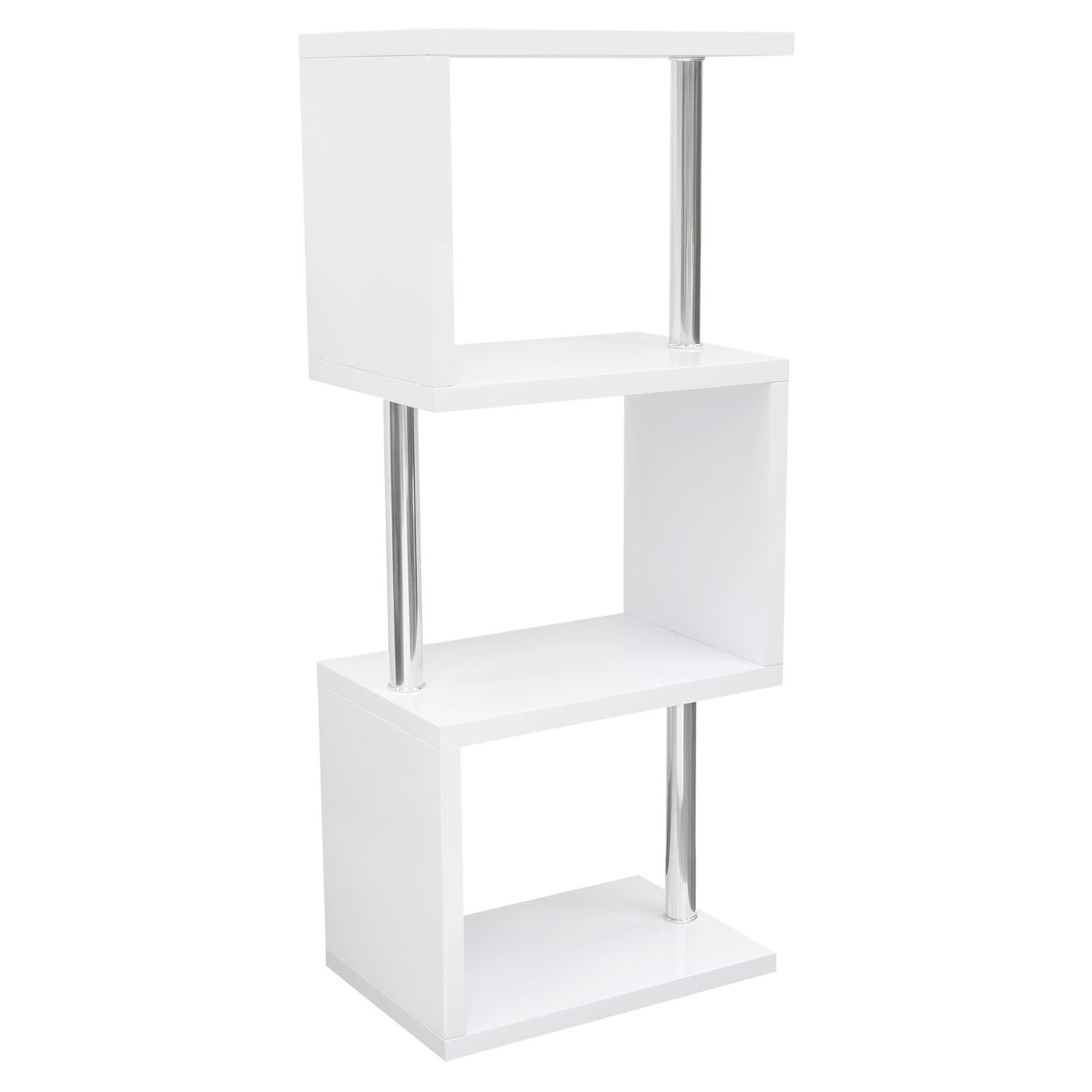 small metal shelf unit