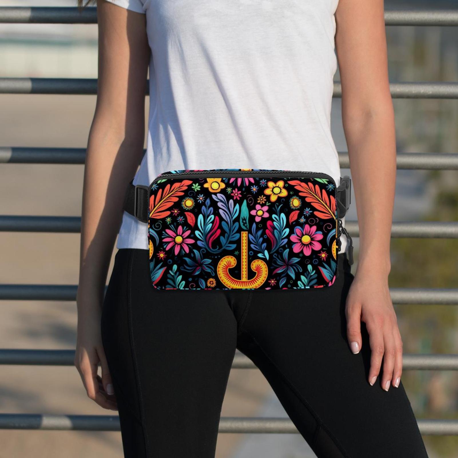 Peace Symbol Waist Pack Fanny Pack Running Belt Lightweight Adjustable with Extension Strap Unisex