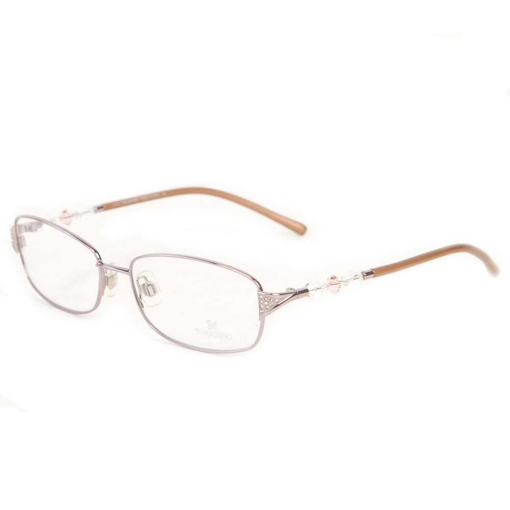 Swarovski Crystal Accent Beaded Arm Eyeglass Frames SW5008 55mm Bronze