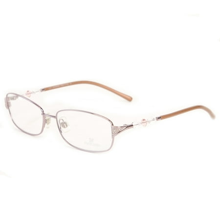 Swarovski Crystal Accent Beaded Arm Eyeglass Frames SW5008 55mm Bronze