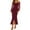 Wine, variant on Women's Cocktail Dress Elegant Strapless Off Shoulder Sexy Sheer Mesh Sleeve Pleated Trim Wrap Side Slit Maxi Long Party Dresses