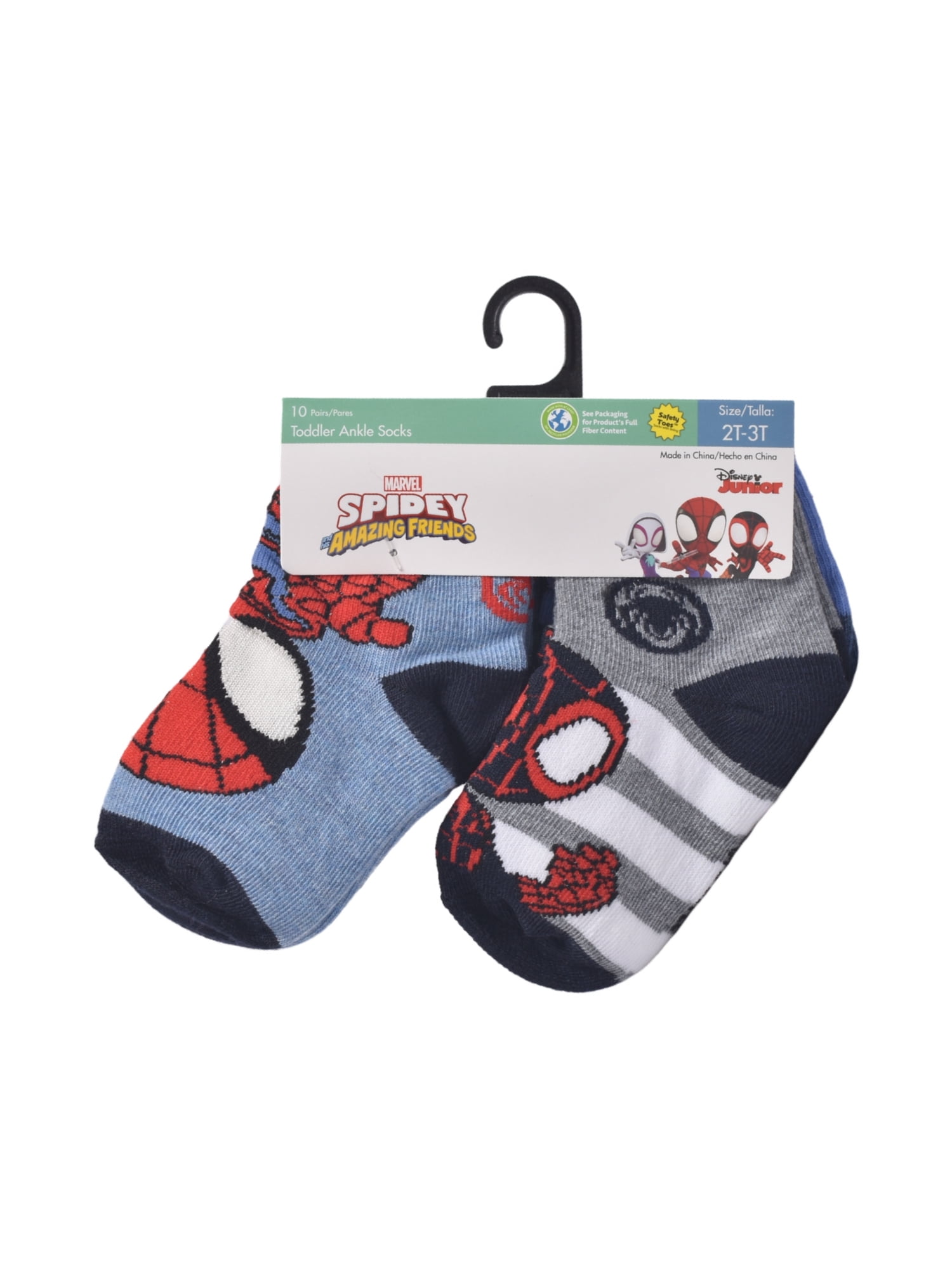 Character Toddler Ankle Socks, 10-Pack, Sizes 12M-5T
