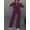 Purple, variant on Casual Women Tracksuit Set Jogger Pants Sweatshirt Women 2 Piece Outfits Set Oversized Zip Up Sweatshirt Jacket Sweatpant Matching Sweat Sets Winter Sweatsuits Women's Wide-Leg Casual Suit Pants