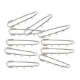 thumbnail image 1 of 10 piezas / Pin de broche de seguridad de metal plateado con 3 bucles Hallazgos de joyería Suministros para manualidades Zulema Pernos de seguridad, 1 of 8