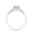 thumbnail image 2 of Rosec Jewels Lab Diamond Vintage Engagement Ring 1 Ct - 6 MM - EF-VS Quality Certified, 10K White Gold, US 3.00, 2 of 8