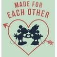 thumbnail image 2 of Girl's Mickey & Friends Mickey and Minnie Made For Each Other  Graphic Tee Mint X Small, 2 of 4
