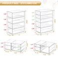 thumbnail image 3 of Organizador de maquillaje Caktraie Storage con 16 cajones y 4 unidades, transparente, 3 of 8