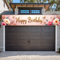 thumbnail image 5 of Pink Background Happy Birthday Banner with Peony and Butterfly Elements Party Decoration Photography Prop Backdrop for Birthday Party Supplies Celebrations Photo Booth Setup, 5 of 8