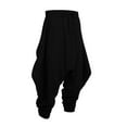 thumbnail image 5 of Kakii Men's Harem Pants Loose Stretchy Waist Casual Hippie Trousers, 5 of 5