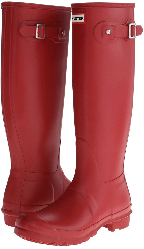 military red hunter boots