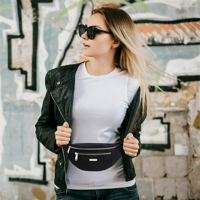 black fanny pack outfit