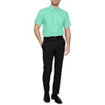 thumbnail image 3 of J. METHOD Men's Classic Regular Fit Button Down Short Sleeve Solid Color Dress Shirts S-5XL, 3 of 5