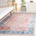 thumbnail image 3 of Safavieh Arizona 8'-0" X 10'-0" Polyester Power Loomed Rug In Rust / Aqua, 3 of 13