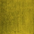 thumbnail image 1 of Ahgly Company Machine Washable Indoor Square Persian Yellow Bohemian Area Rugs, 3' Square, 1 of 4