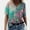 Green, variant on Generic Plus Size Tops For Women Summer T Shirts V Neck Short Sleeve Casual Loose Basic Tee