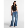 thumbnail image 2 of No Boundaries Low Rise Cotton Baggy Jeans, 31.5'' Inseam, Women's 00-26W, 2 of 5