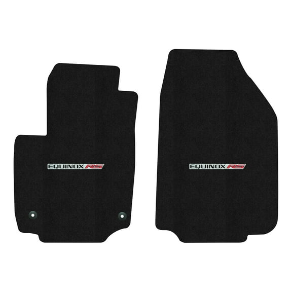 Lloyd Mats LogoMat Custom-Fit 2PC Carpet Floor Mats for 2025-2026 Chevrolet Equinox (Excludes EV), Charcoal