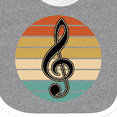 thumbnail image 4 of Inktastic Music Treble Clef Marching Band Boys or Girls Baby Bib, 4 of 4