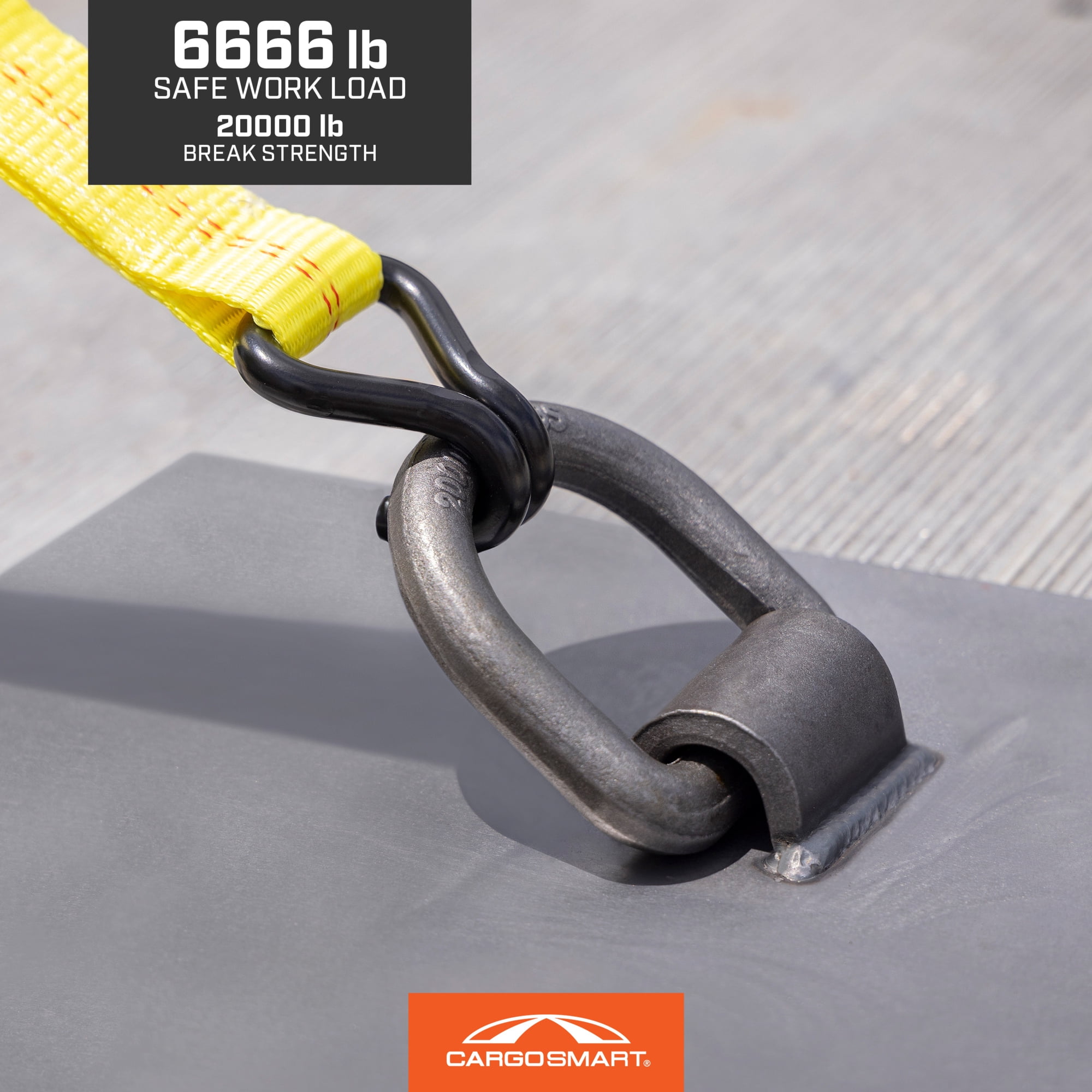 CargoSmart Weld-On Heavy-Duty D-Ring, 3/4in. Dia.