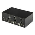 thumbnail image 3 of StarTech.com 2-Port DisplayPort KVM Switch - Dual-Monitor - 4K 60 - with Audio & USB Peripheral Support - DP 1.2 - USB Hub (SV231DPDDUA2) - KVM / audio / USB switch - 2 x KVM / audio / USB - 1 local user - desktop - AC 120/230 V / DC 12 V - for P/N: SVA12M2NEUA, SVA12M5NA, 3 of 5