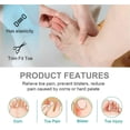 thumbnail image 4 of Toe Sleeves, Toe Protectors, 10 Pack Toe Tube Pads for Hammer Toe,Stubbed Toe,Corns, Calluses Protect(middle), 4 of 6