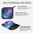 thumbnail image 3 of Yayeee Oven Mitts and Pot Holder Set of 2 Heat Resistant Kitchen Gloves Baking Hot Pad, Galaxy Pattern, 3 of 5