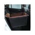 thumbnail image 1 of 1pc Foldable & Portable Waterproof Car Pet Hanging Bag, 3d Double Layer Pet Car Mat, Back Row Single Seat Dog Car Seat Protective Cover, Dog & Cat Mob, 1 of 4