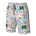 thumbnail image 5 of Kdxio Back To School Pattern Mens Casual Shorts - Drawstring Summer Beach Sports Shorts for Men, 5 of 9