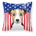 thumbnail image 2 of American Flag and Jack Russell Terrier Fabric Decorative Pillow, 2 of 2