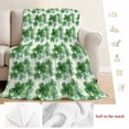 thumbnail image 5 of St Patricks Day Blanket Soft Cozy Warm Throw Blanket for Couch, Plush Fuzzy Flannel Fleece Blankets for Sofa, Spring Watercolor Green Shamrock Bed Blankets Lightweight Gifts for Women, 40"x60", 5 of 9