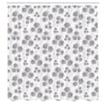 thumbnail image 2 of Ambesonne Floral Shower Curtain, Dandelion Floral Farmhouse, 69"Wx70"L, Pearl and Dimgray, 2 of 4
