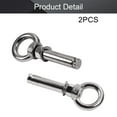 thumbnail image 4 of Expansion Lifting Eyebolt M12x80mm Eye Ring Bolt 4.72" Length 304 Stainless Steel Expansion Bolts with Nuts Eye Hooks Anchor Fastener for Concrete Wall Masonry Ceiling Silver 2Pcs, 4 of 5