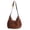 Brown, variant on Women's Minimalist Floral Bow Drawstring Shoulder Bag Lightweight Nylon Japanese-style Crossbody Messenger Purse For Daily Commute Travel