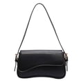 thumbnail image 1 of Bolso de hombro Amszke Y2K Trendy Monedero de cuero vegano negro, 1 of 6
