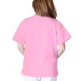 thumbnail image 3 of Gibobby Camisa De Invierno Mujeres Enfermería Camisetas Con cuello en V Uniforme corto Trabajo Tops Manga Blusa de mujer（Rosa， S), 3 of 5