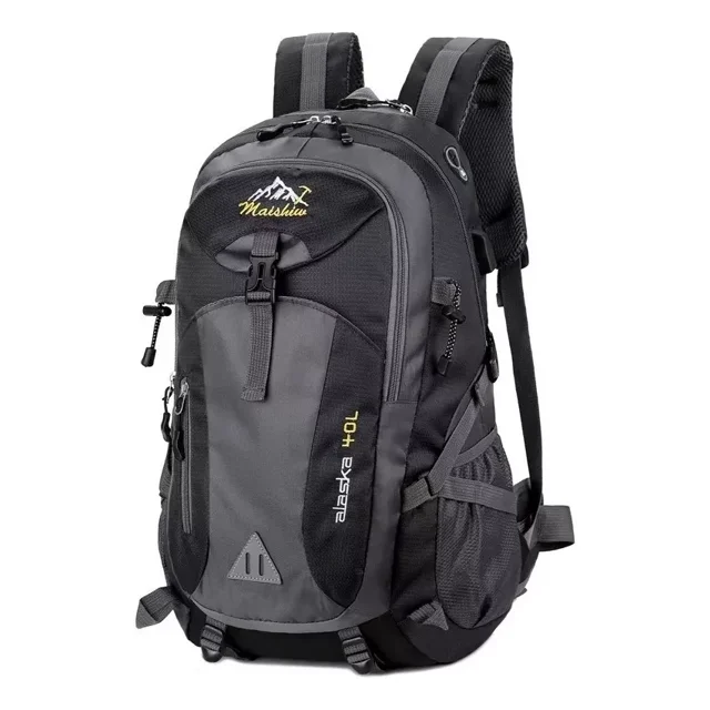 Mochila Deportiva Viaje Gym Back Pack Colores Montaña Am7 Color Negro