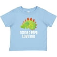 thumbnail image 3 of Inktastic Nonna and Papa Love Me Boys Grandchild Dinosaur Boys Baby T-Shirt, 3 of 5