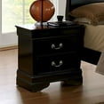 thumbnail image 2 of Benzara BM123031 Louis Philippe III Contemporary Style Night Stand, Black, 2 of 2