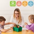 thumbnail image 6 of ECR4Kids 30in x 30in Square Hardwood Table and  Two 12in Chairs, Honey, 3-Piece, 6 of 9