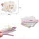 thumbnail image 4 of Juego de pinzas para el pelo con forma de flor OOSAKU Floral, 3 piezas, para bebé niña, 4 of 7