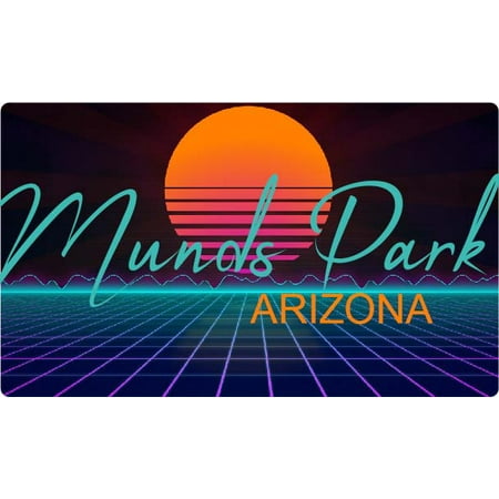 

Munds Park Arizona 4 X 2.25-Inch Fridge Magnet Retro Neon Design