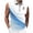 C Blue, variant on Men's Zip Collar Sleeveless Golf Shirt, Gradient Polka Dot Breathable Athletic Tank Top for Golf, Fitness & Summer Casual Wear Blue,XL