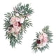 thumbnail image 4 of 2x Flores de arco de boda Flor de rosa artificial Swag Decoración del hogar Flores de seda rústicas Arco de boda Corona de rosas para ventana de silla, 4 of 9