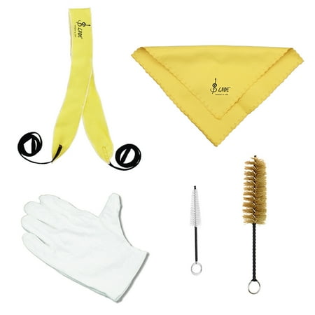 

Trumpet Cleaning Tools Kit with Through Cloth Cleaning Cloth Brush Gloves