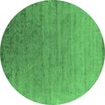 thumbnail image 1 of Ahgly Company Indoor Round Oriental Emerald Green Industrial Area Rugs, 3' Round, 1 of 4