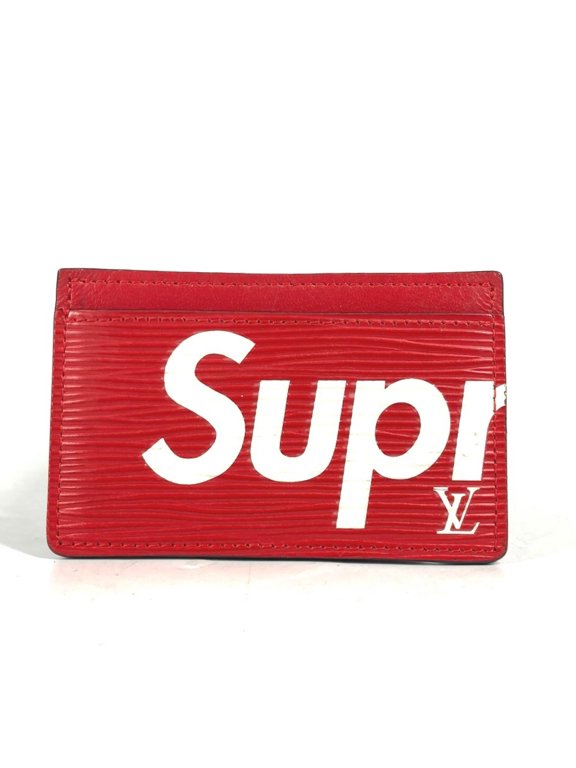 Pre-Owned LOUIS VUITTON M67712 Epi Supreme Collaboration Porte Carte Sample Business Card...